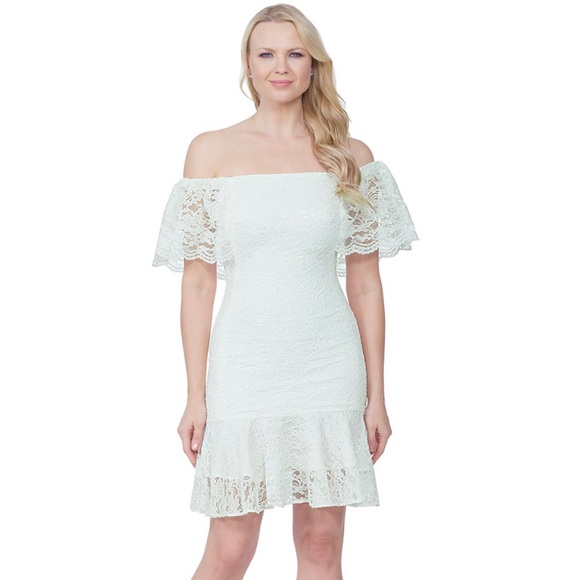 White Lace Posh Couture Dress 